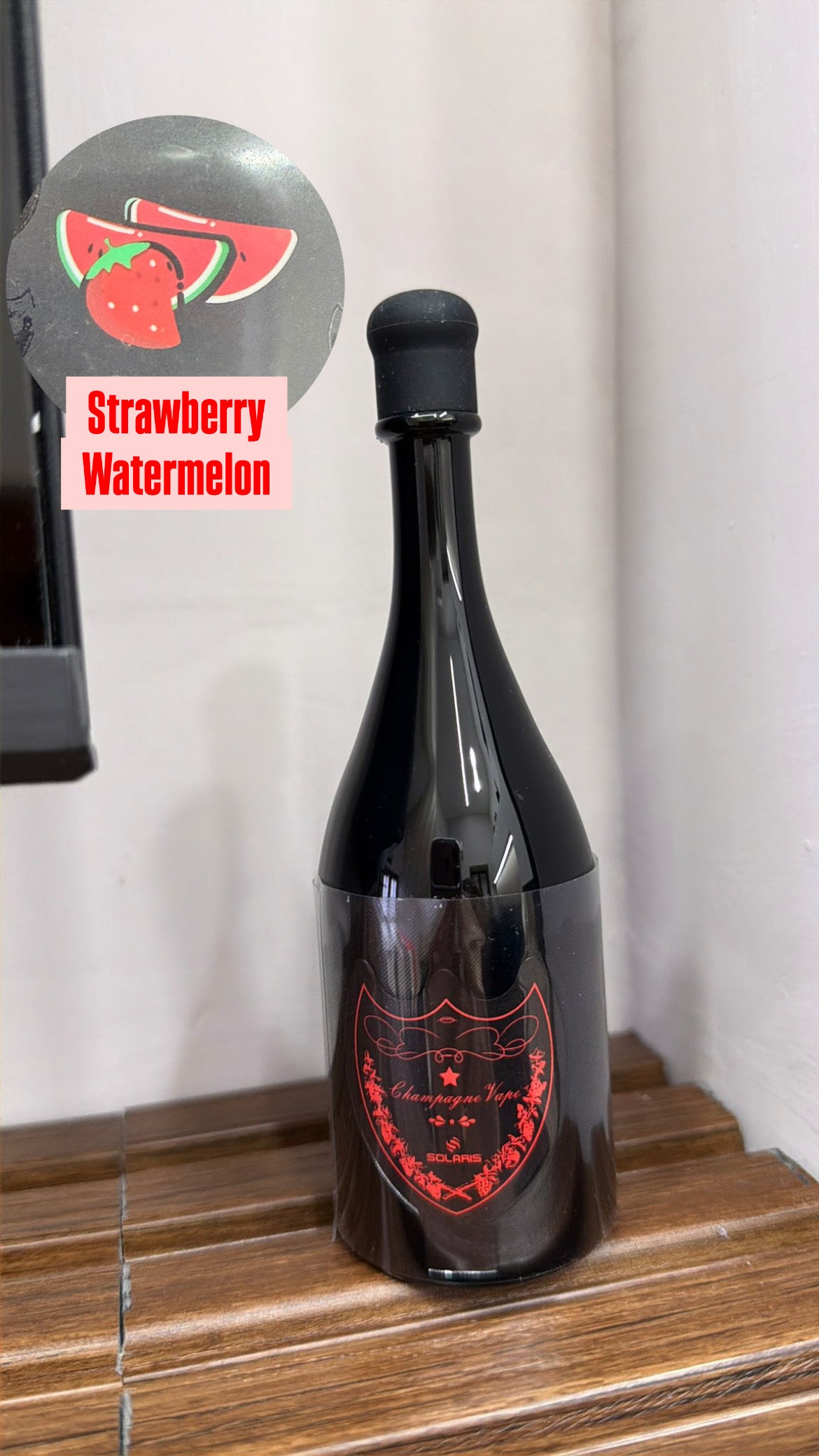 Champagne vape fragola e anguria