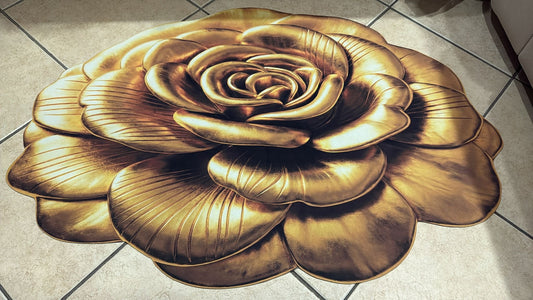 Tappeto fiore 3d